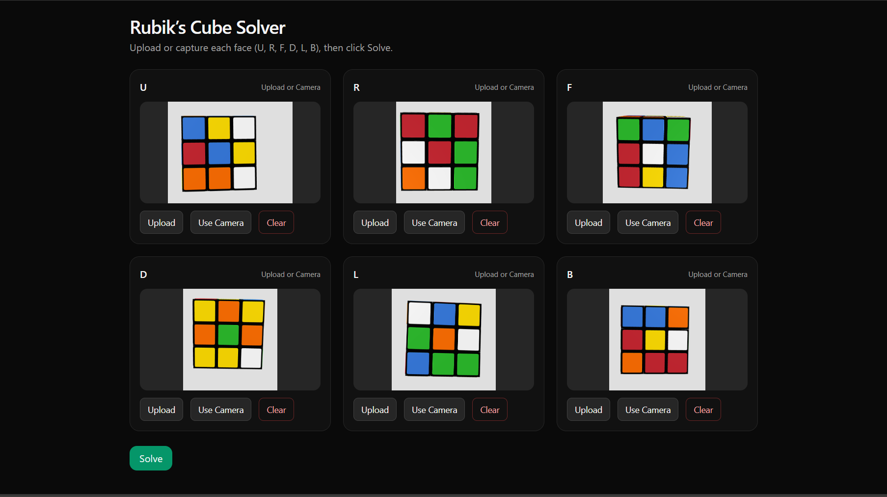 Rubiks Cube Solver